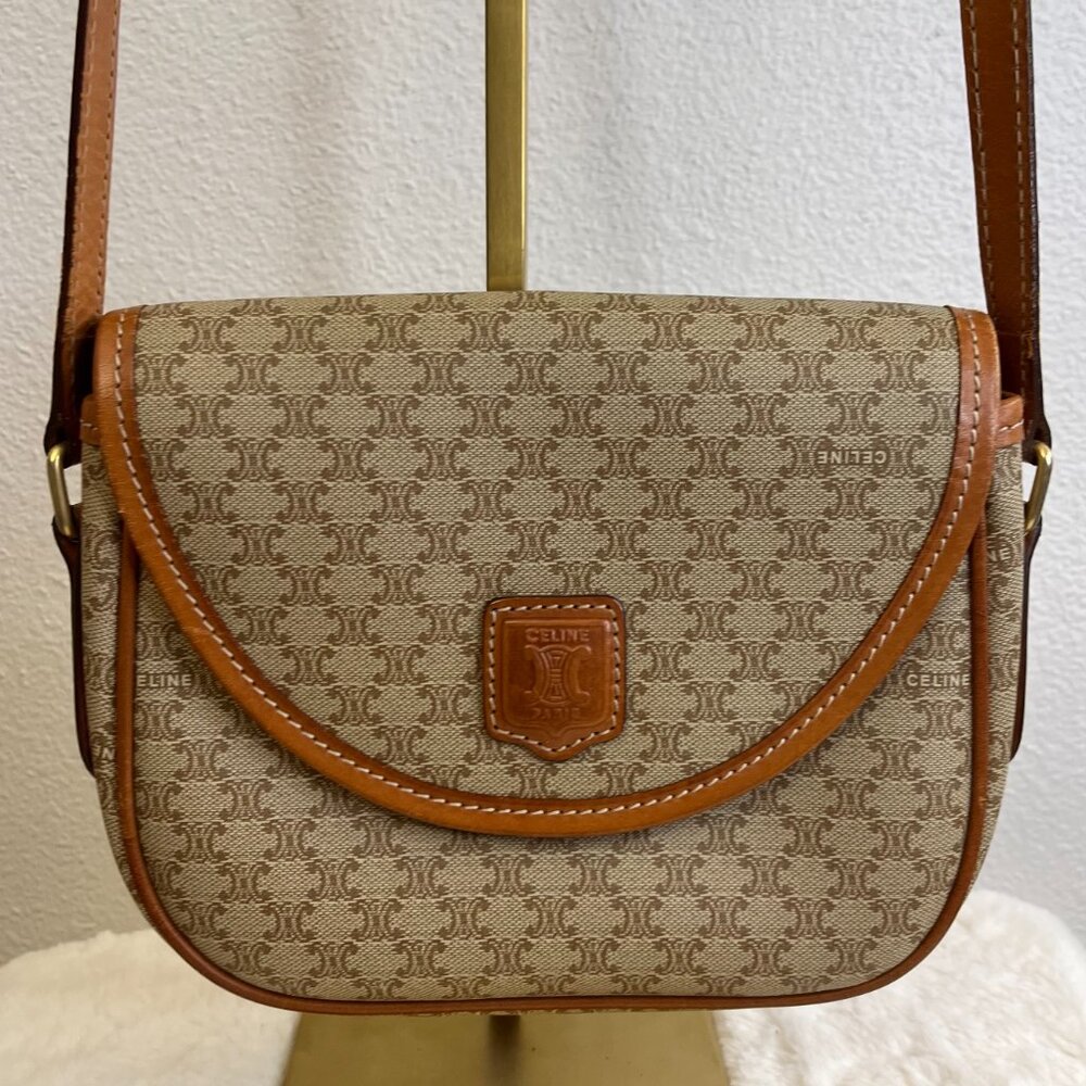 Vintage Celine Beige Macadam Crossbody - Picture 2 of 14